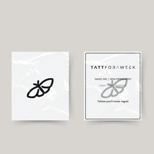 Tatuaje temporal pequeña mariposa voladora