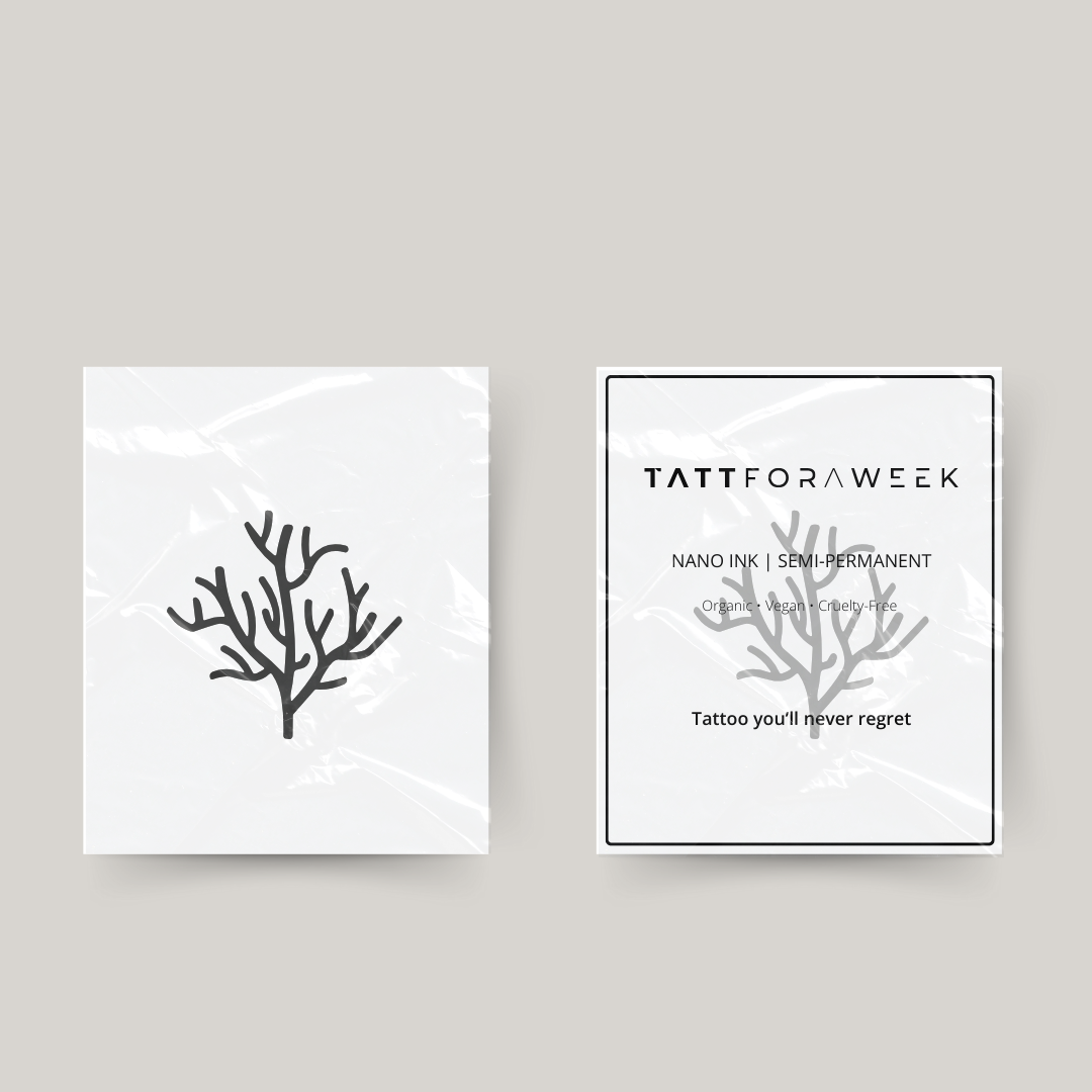 Tatuaje temporal coral