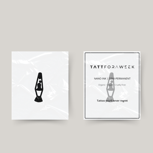 Tatuaje temporal lámpara de lava