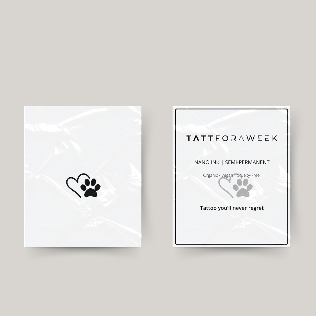 Tatuaje temporal amor perro