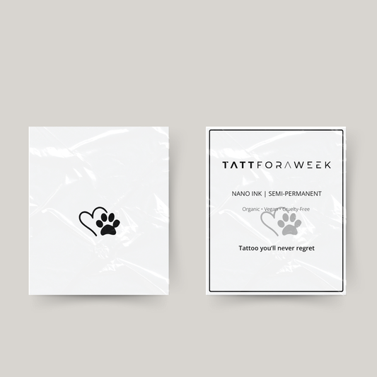 Tatuaje temporal amor perro