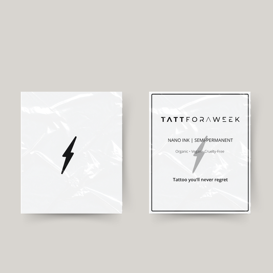 Tatuaje temporal rayo