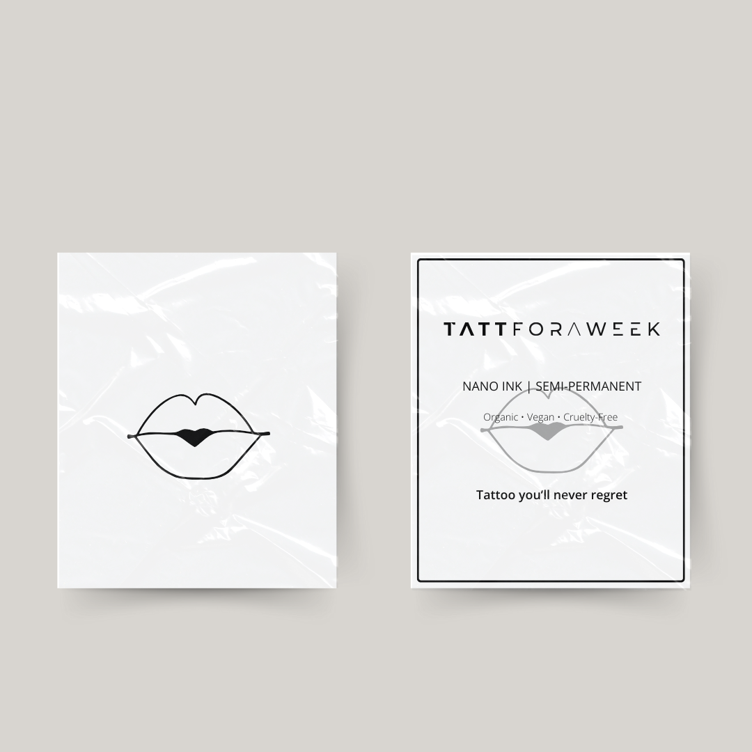 Tatuaje temporal labios