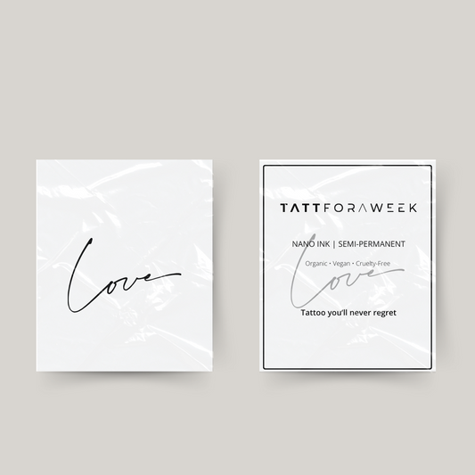 amor tatuaje temporal