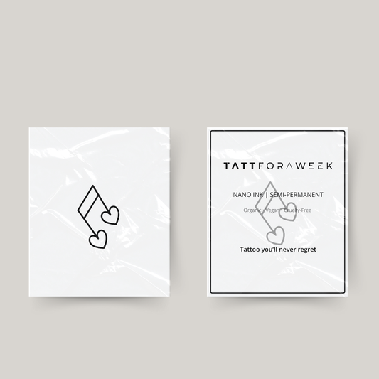 Tatuaje temporal amor a la música
