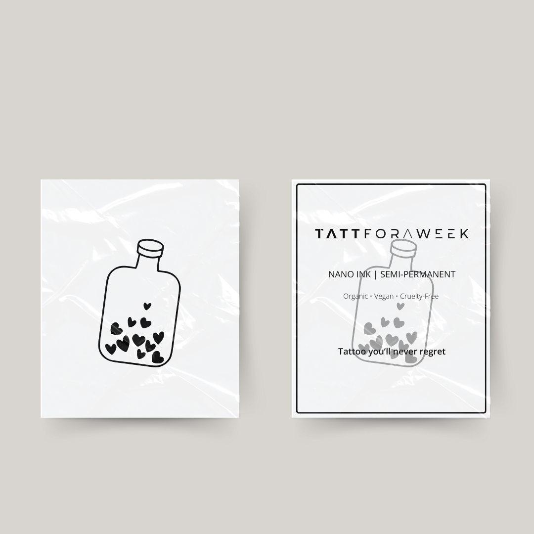 Tatuaje temporal amor veneno