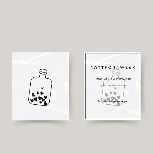 Tatuaje temporal amor veneno