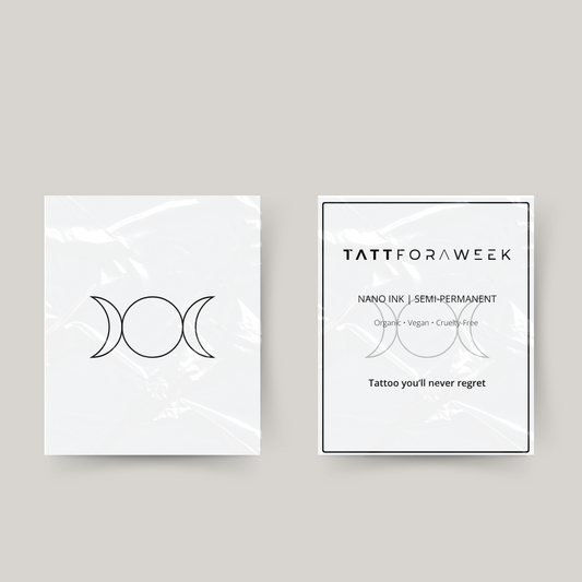 Fase lunar del tatuaje temporal