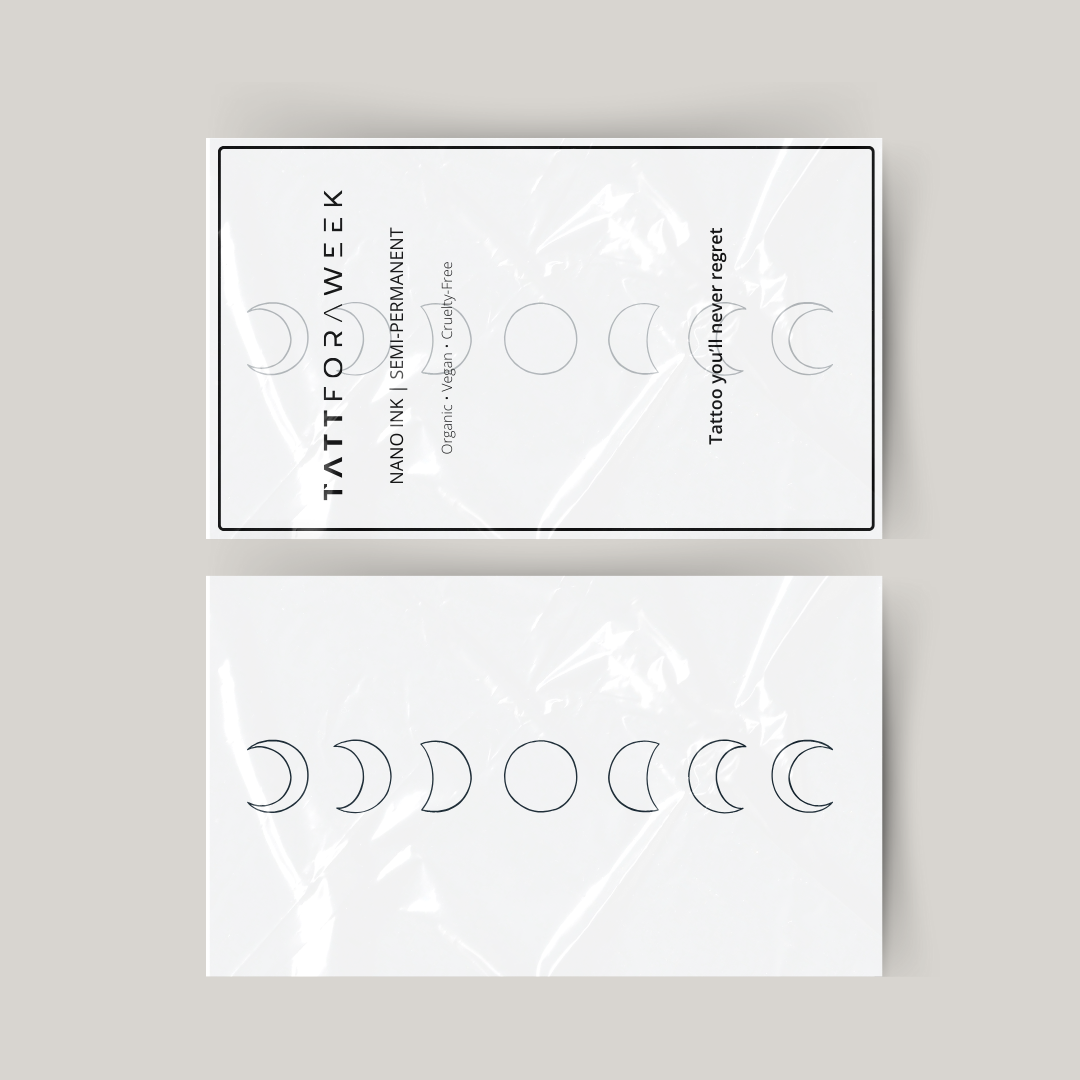 Tatuaje temporal fase de la luna.