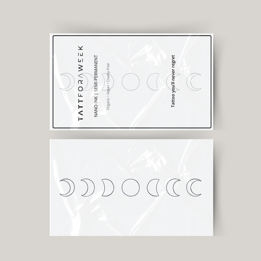 Tatuaje temporal fase de la luna.