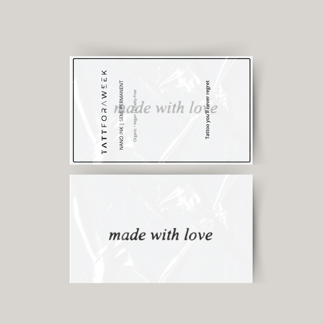 Tatuaje temporal hecho con amor