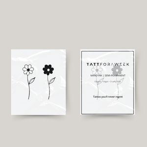 Tatuaje temporal de flores