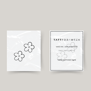 Tatuaje temporal de flores pequeñas
