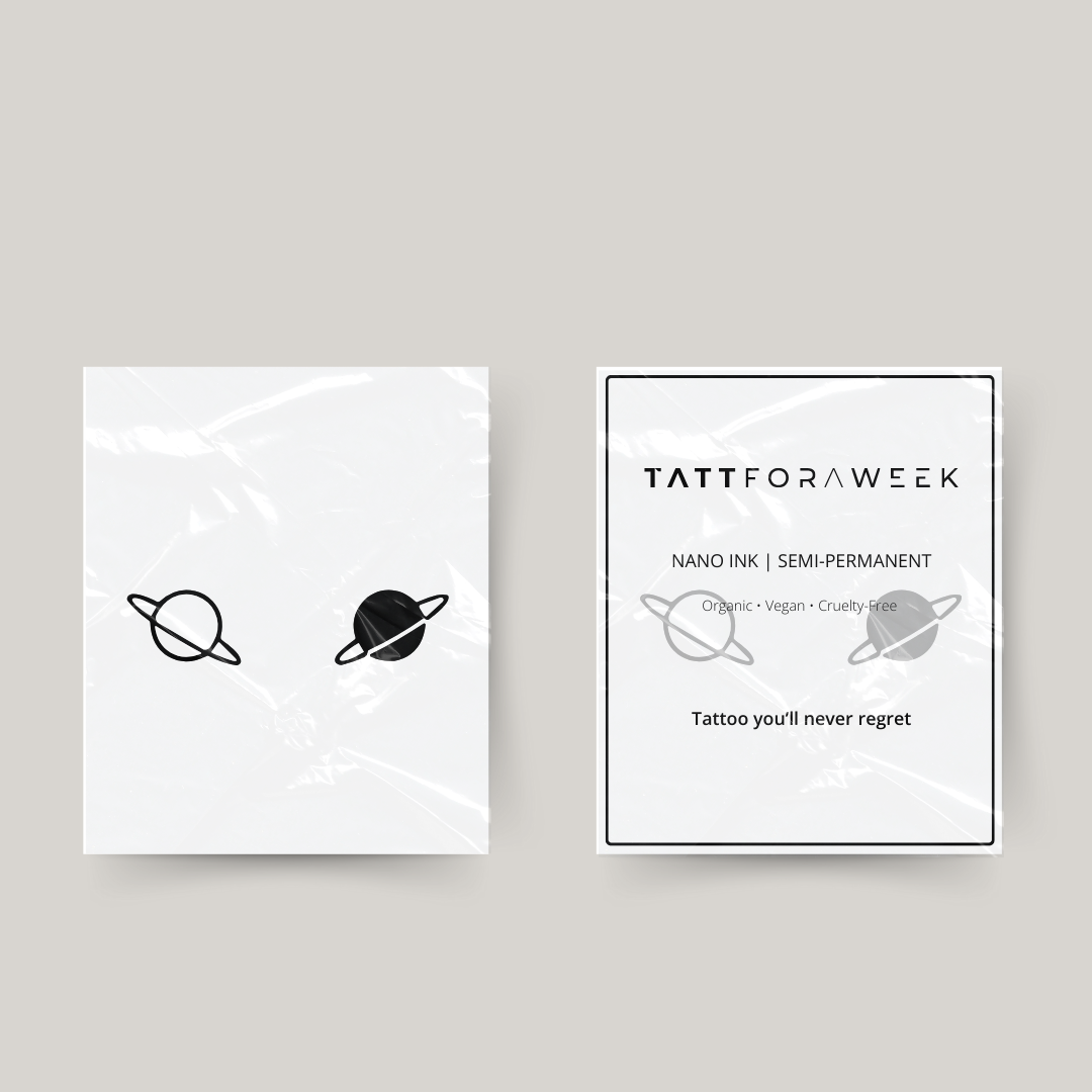 Tatuaje temporal de planetas