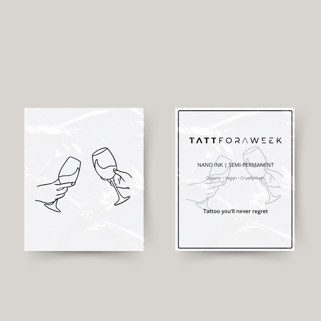 Tatuaje temporal para copas de vino