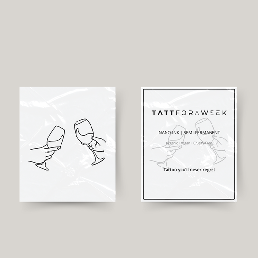 Tatuaje temporal para copas de vino