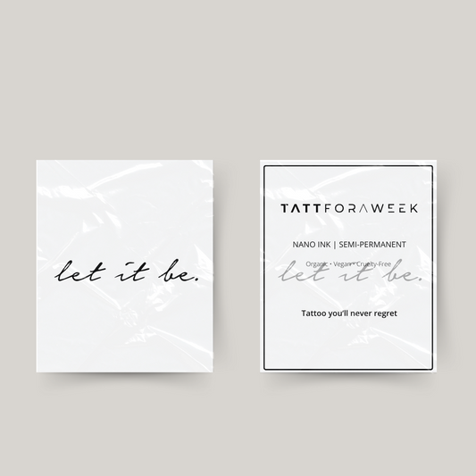 Tatuaje temporal déjalo ser