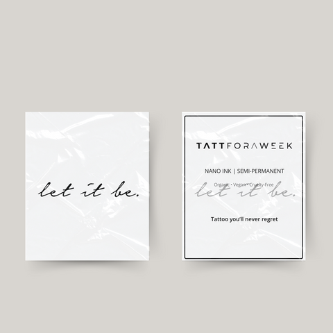 Tatuaje temporal déjalo ser