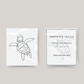 Tatuaje temporal de tortuga