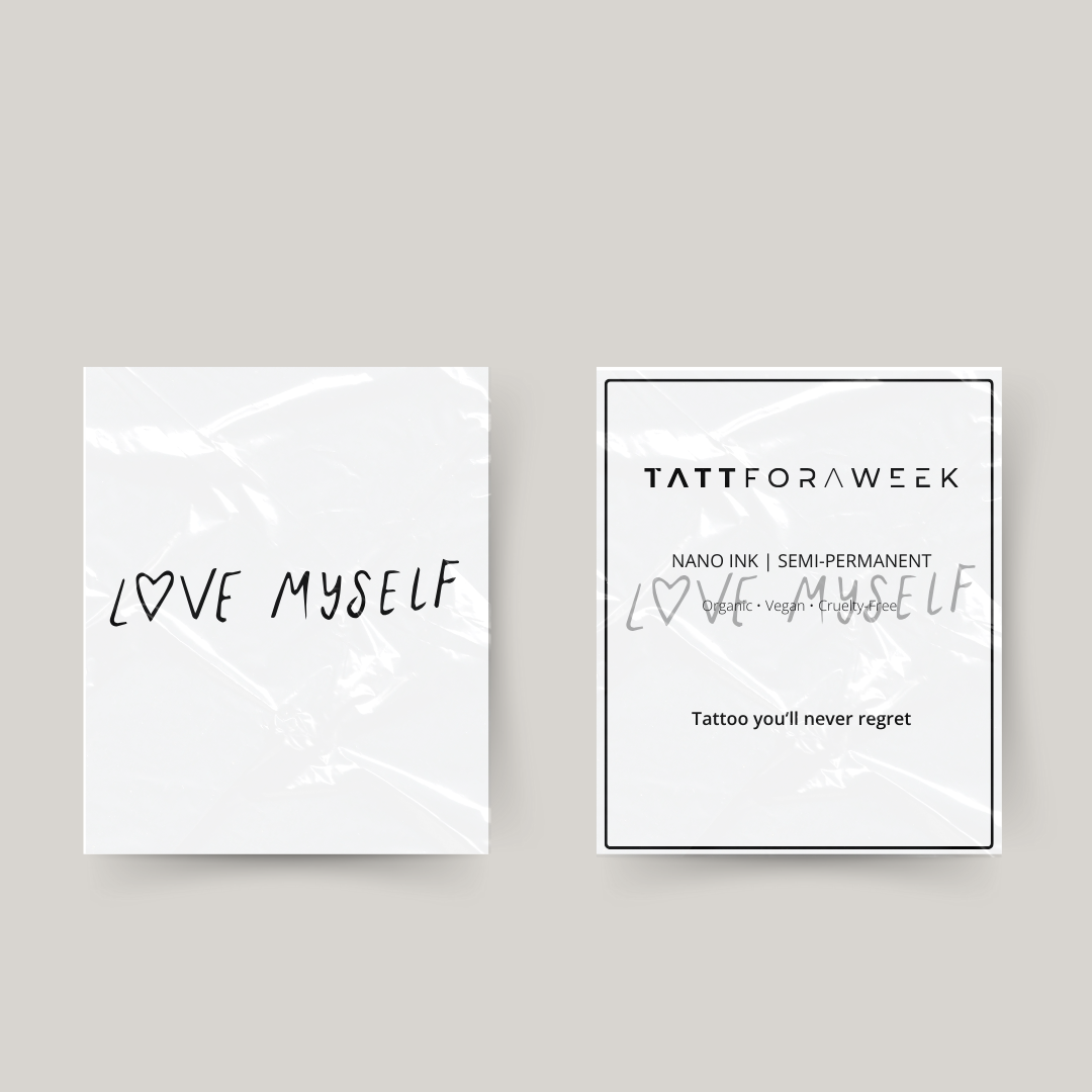 Tatuaje temporal amor propio