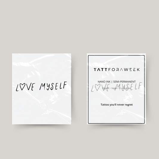 Tatuaje temporal amor propio