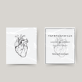 Tatuaje temporal corazón orgánico