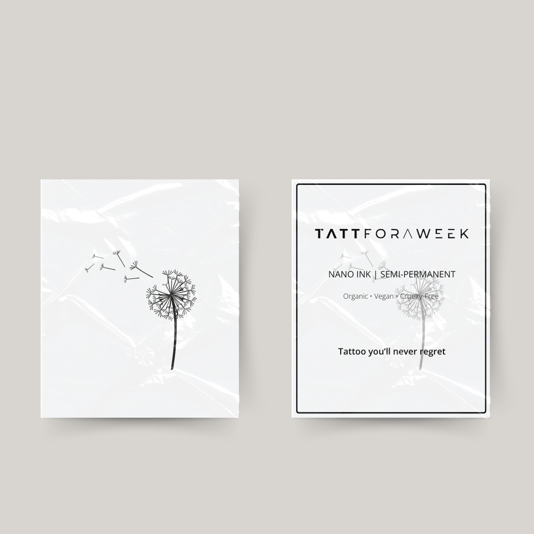 Tatuaje temporal diente de león