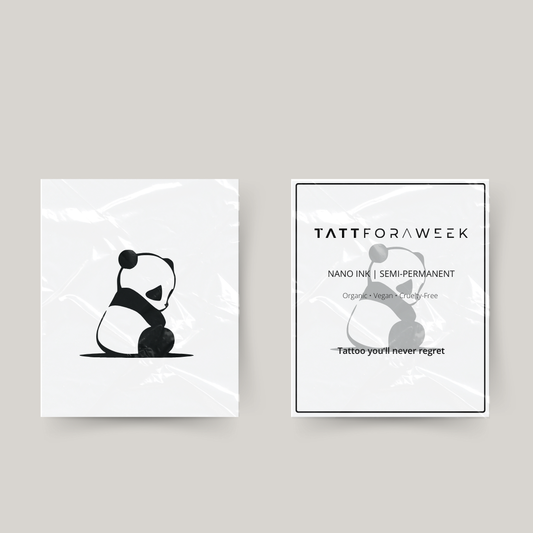 Tatuaje temporal panda