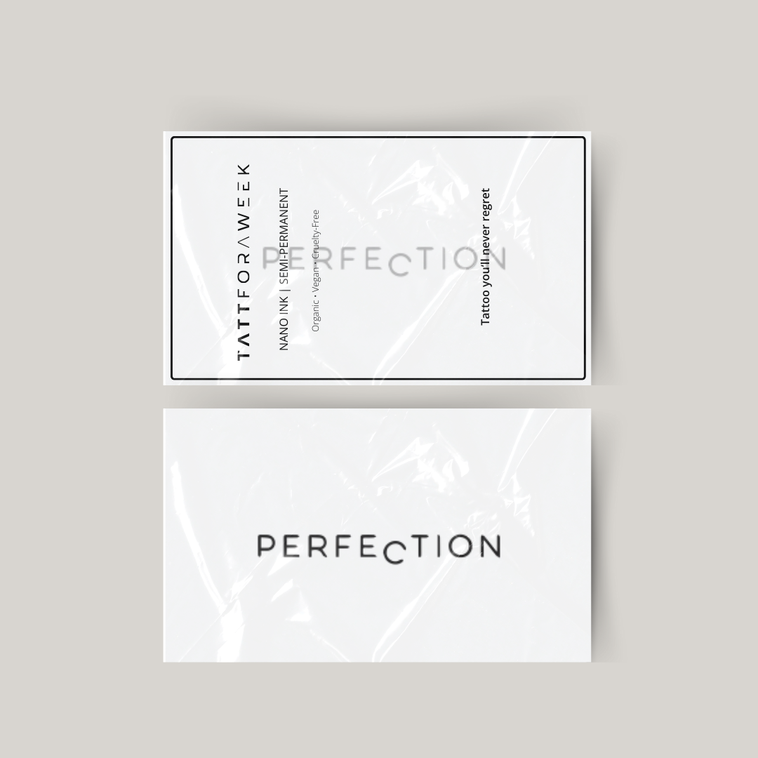 Perfección del tatuaje temporal