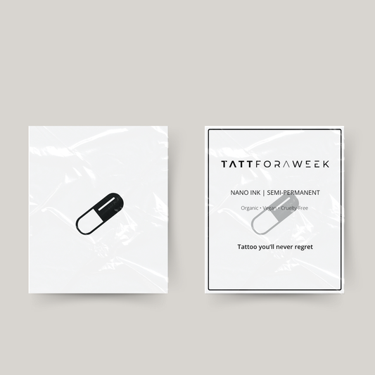 Tatuaje temporal en pastilla