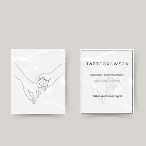 Tatuaje temporal promesa meñique