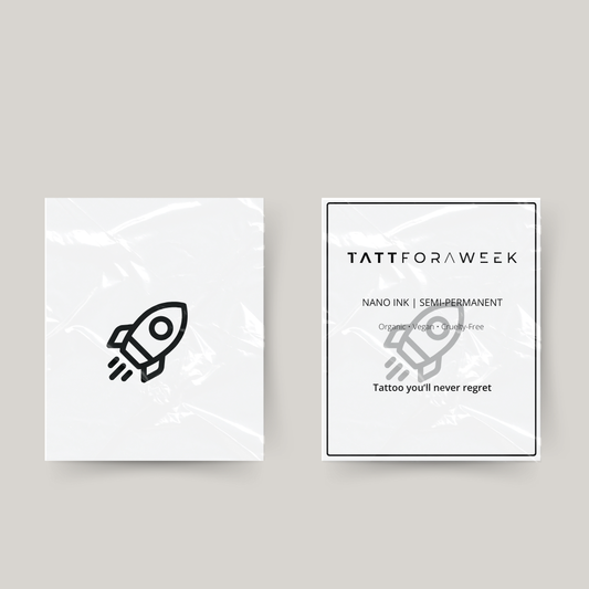 Tatuaje temporal cohete