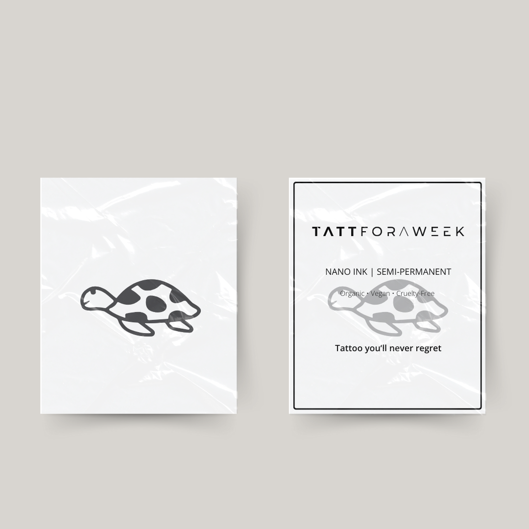 Tatuaje temporal de tortuga pequeña