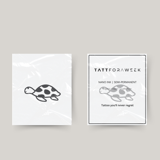 Tatuaje temporal de tortuga pequeña