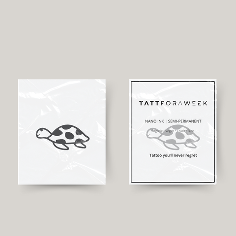 Tatuaje temporal de tortuga pequeña