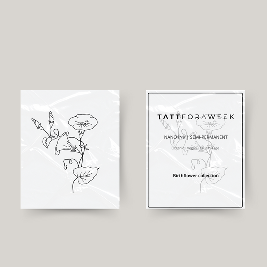 Tatuaje temporal flor de nacimiento septiembre