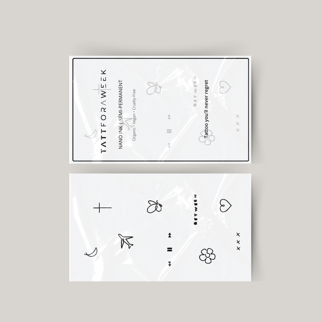 Paquete de tatuajes temporales disfruta la vida