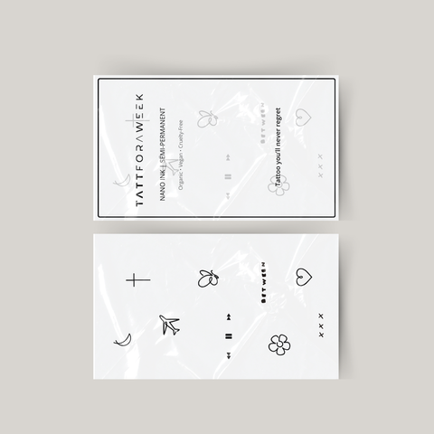 Paquete de tatuajes temporales disfruta la vida