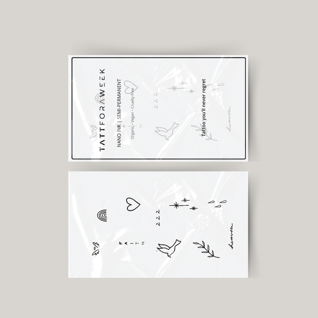 Paquete de tatuajes temporales heaven