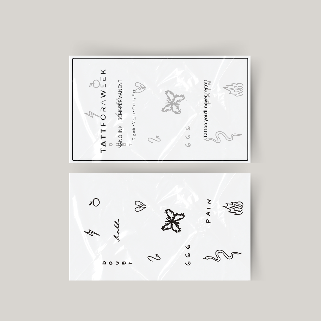 Paquete temporal de tatuajes infierno