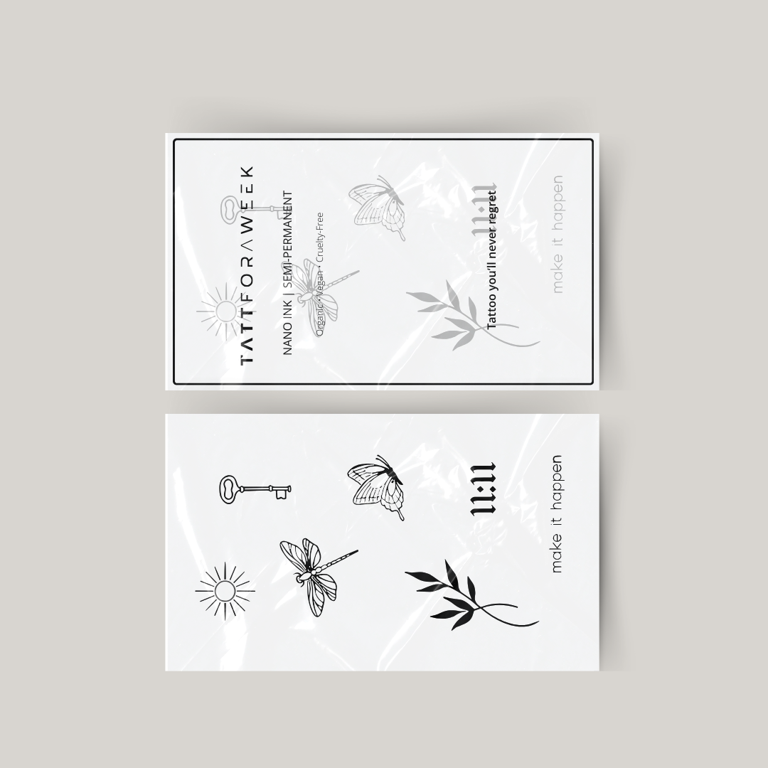 Paquete de tatuajes temporales haz que suceda