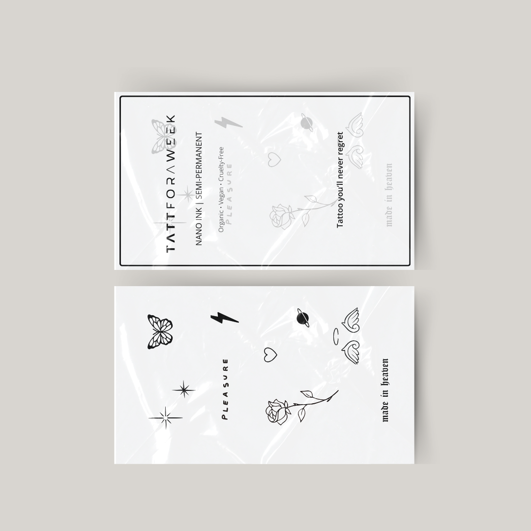 Paquete de tatuajes temporales placer