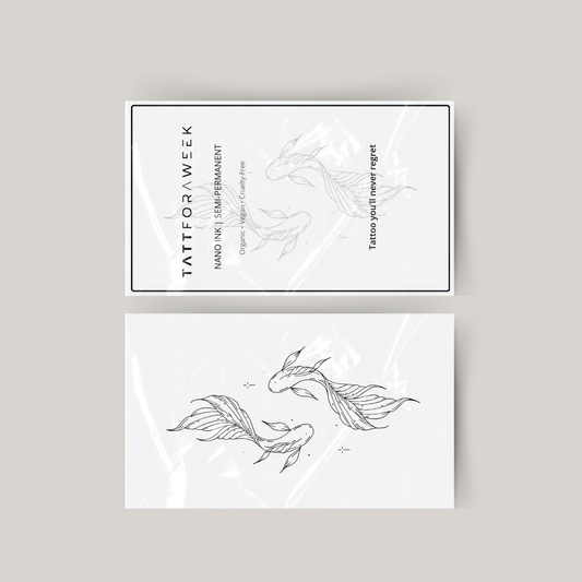 Tatuaje temporal de peces elegantes