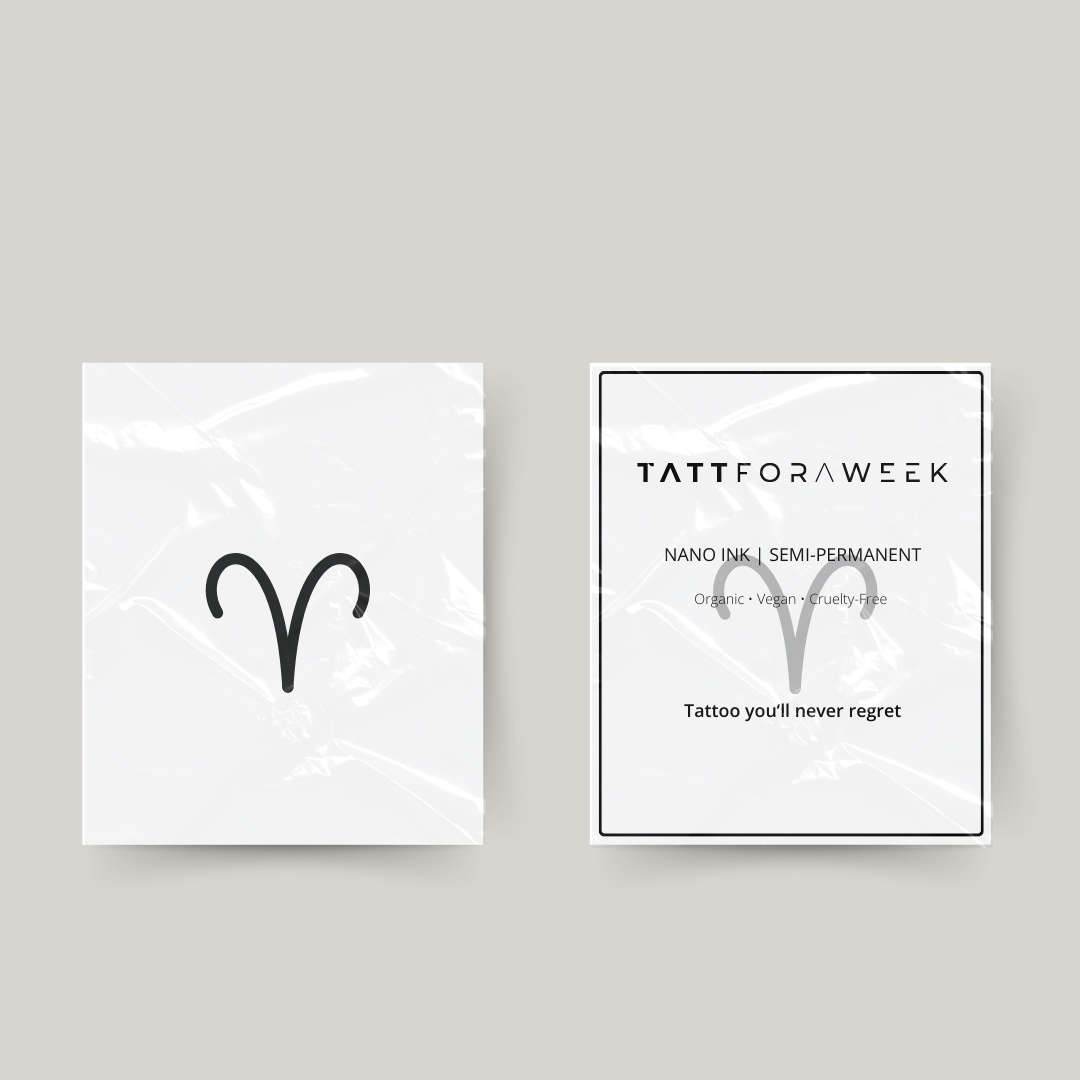 Tatuaje temporal signo zodiacal Aries
