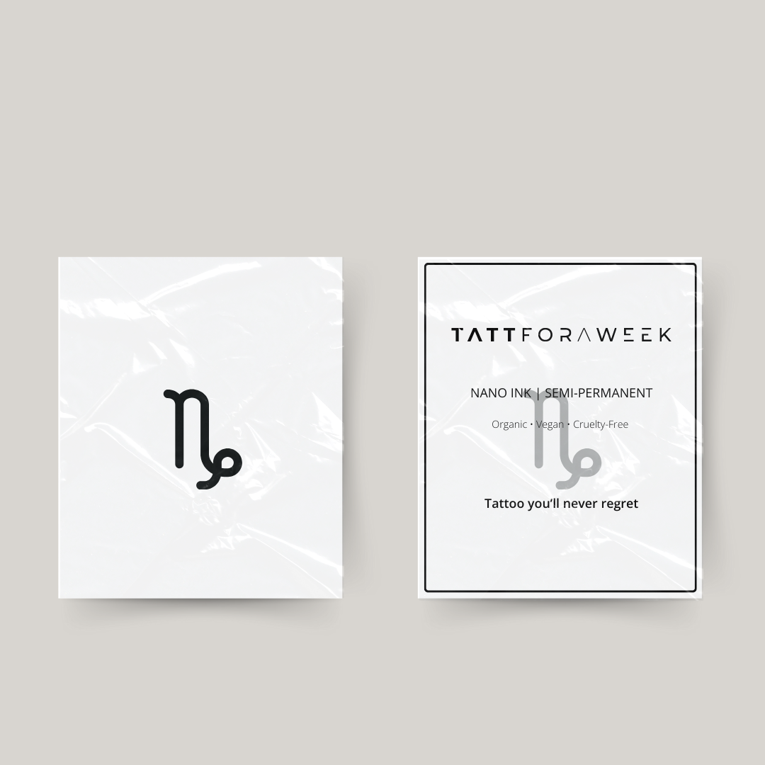 Tatuaje temporal signo zodiacal Capricornio