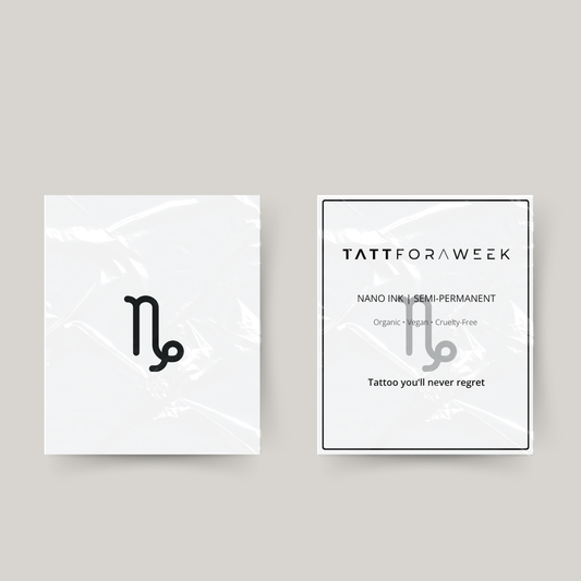 Tatuaje temporal signo zodiacal Capricornio