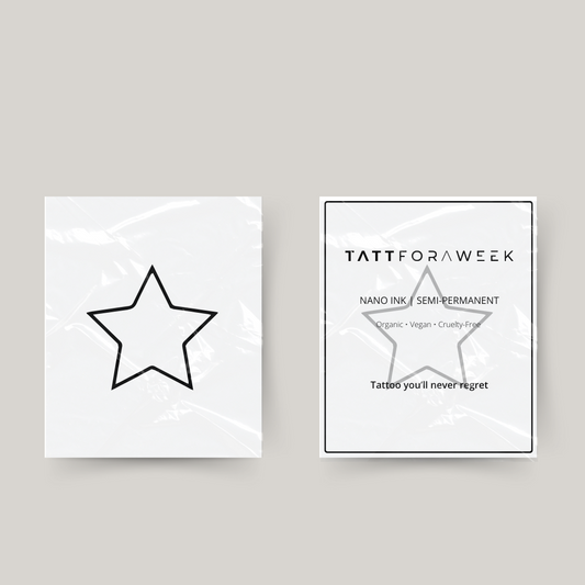 Tatuaje temporal estrellita