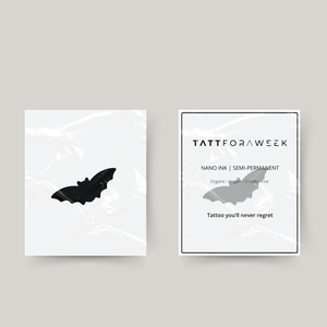 Tatuaje temporal murciélago