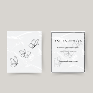 Mariposas de tatuaje temporal