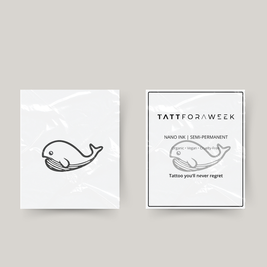 Tatuaje temporal de ballena